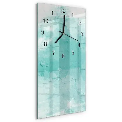 Horloge verticale en verre Mur