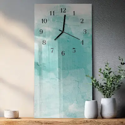 Horloge verticale en verre Mur