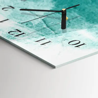 Horloge verticale en verre Mur