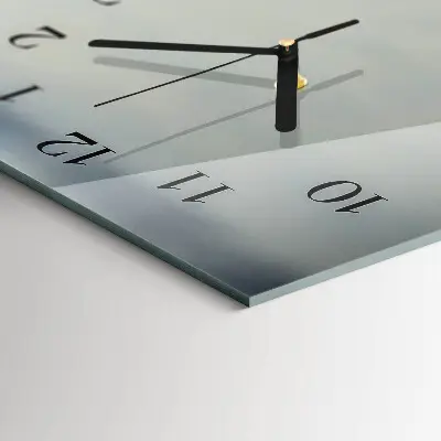 Horloge verticale en verre Orchidée