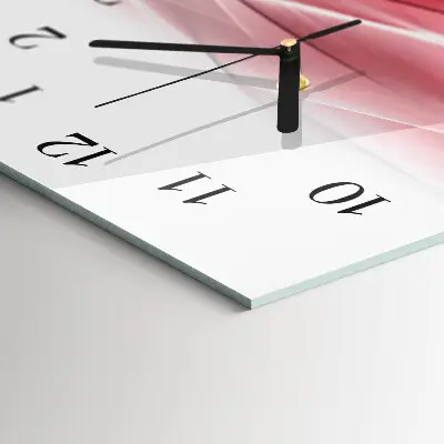 Horloge verticale en verre Abstraction