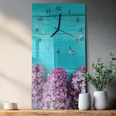 Horloge verticale en verre Arbre