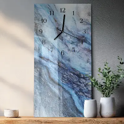 Horloge verticale en verre Pierre