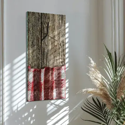 Horloge verticale en verre Tableau