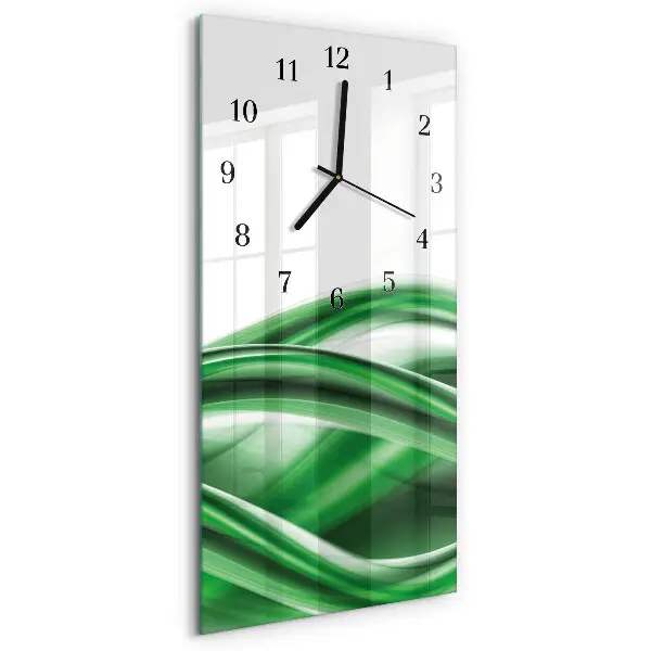 Horloge verticale en verre Abstraction