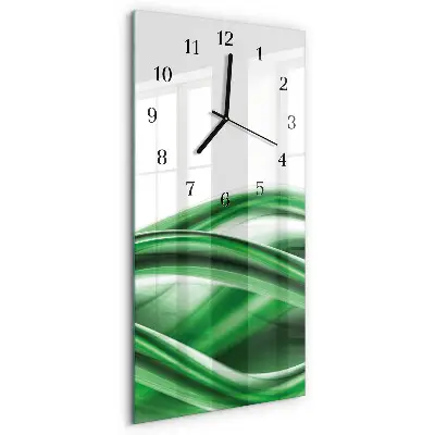 Horloge verticale en verre Abstraction