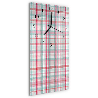 Horloge verticale en verre Filet
