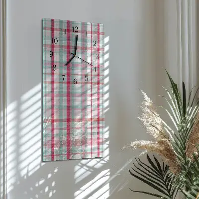 Horloge verticale en verre Filet