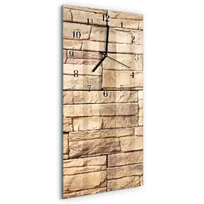Horloge verticale en verre Mâchefer