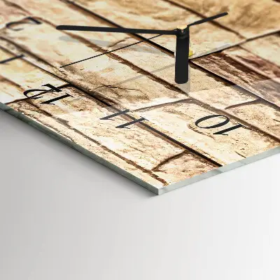 Horloge verticale en verre Mâchefer