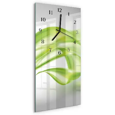 Horloge verticale en verre Lignes abstraites