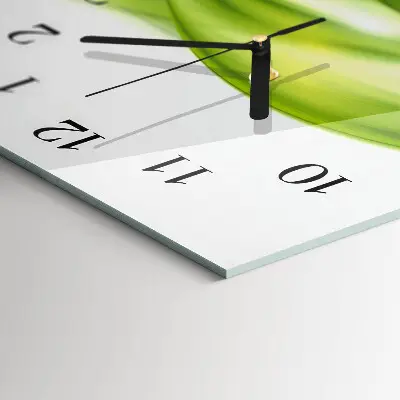 Horloge verticale en verre Lignes abstraites