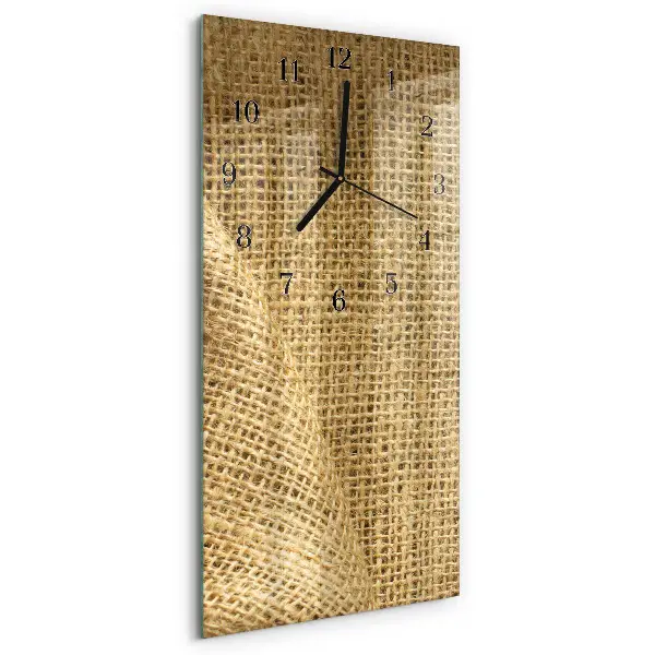 Horloge verticale en verre Tissu textile