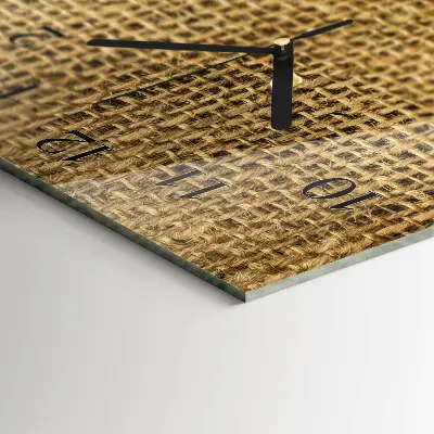 Horloge verticale en verre Tissu textile