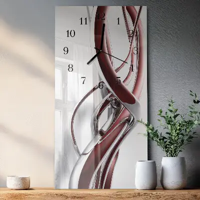 Horloge verticale en verre Modèle