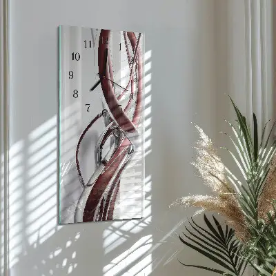 Horloge verticale en verre Modèle