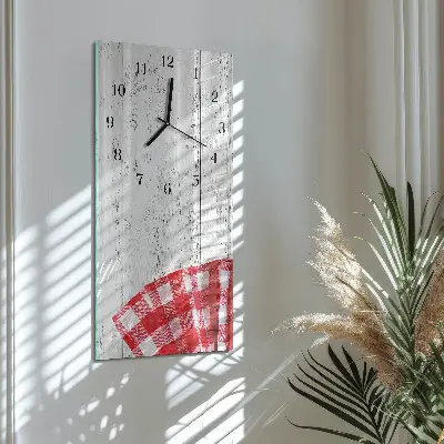 Horloge verticale en verre Modèle