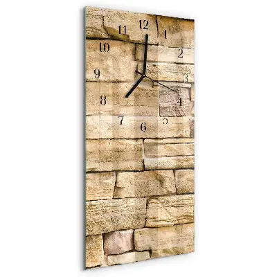 Horloge verticale en verre Mur