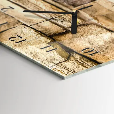 Horloge verticale en verre Mur