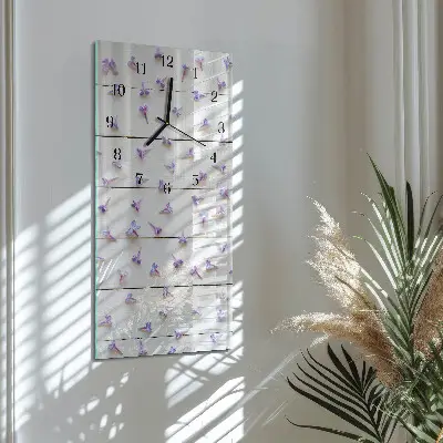 Horloge verticale en verre Modèle