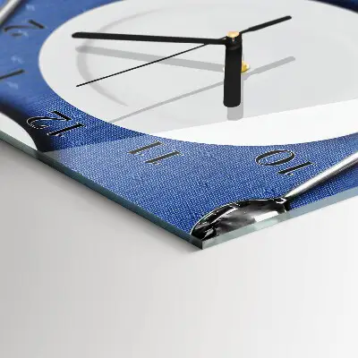 Horloge verticale en verre Plaque