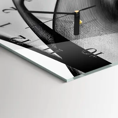 Horloge verticale en verre Modèle