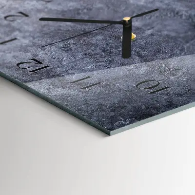 Horloge verticale en verre Table en marbre