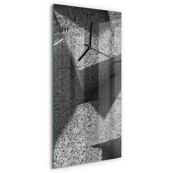 Horloge verticale en verre Table en marbre