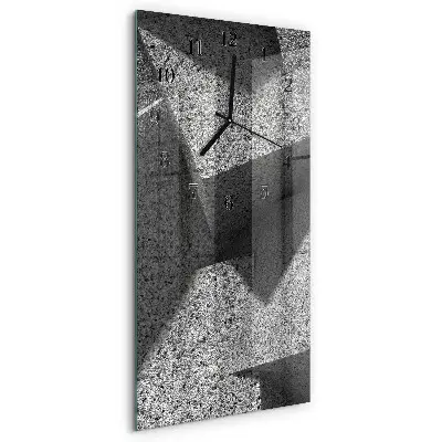 Horloge verticale en verre Table en marbre