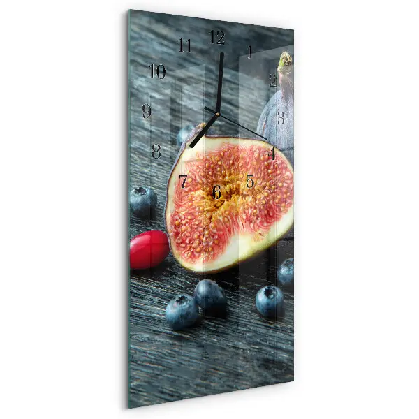 Horloge verticale en verre Figue