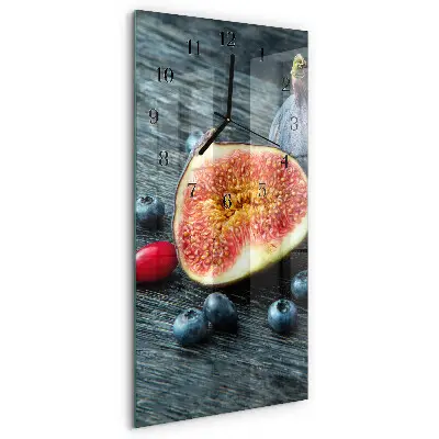Horloge verticale en verre Figue