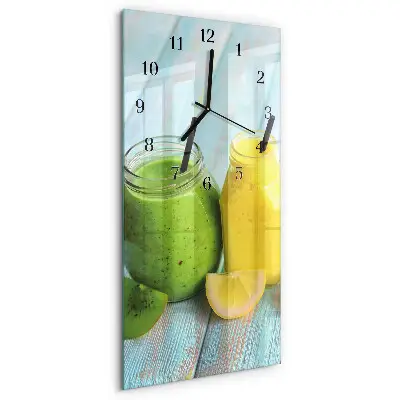 Horloge verticale en verre Cocktails