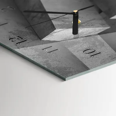 Horloge verticale en verre Marbre