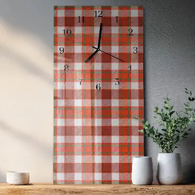 Horloge verticale en verre Filet