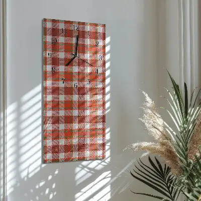 Horloge verticale en verre Filet