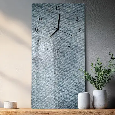 Horloge verticale en verre Plastique