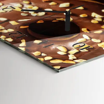 Horloge verticale en verre Beignets