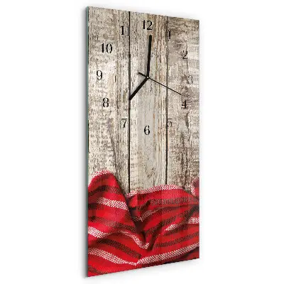 Horloge verticale en verre Nappe