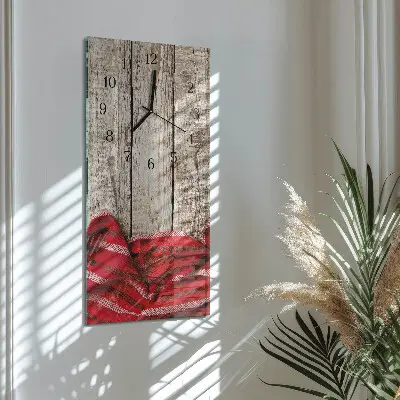 Horloge verticale en verre Nappe
