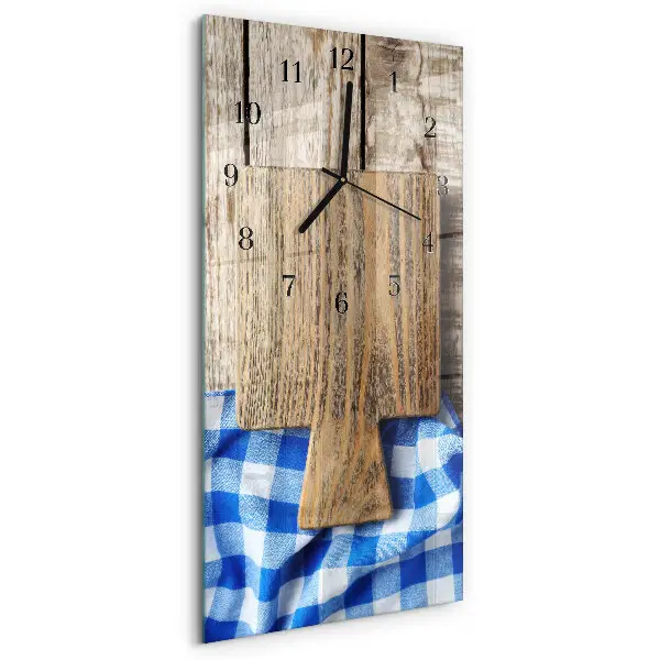 Horloge verticale en verre Planches à découper
