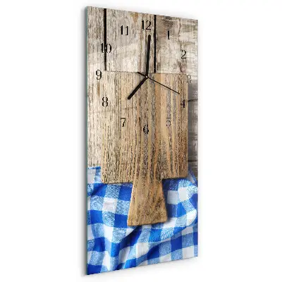 Horloge verticale en verre Planches à découper