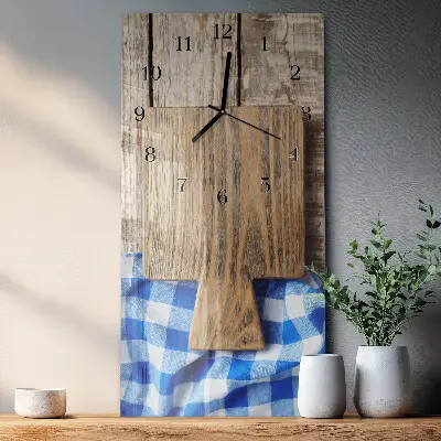 Horloge verticale en verre Planches à découper