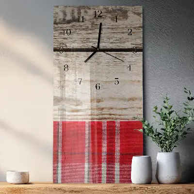 Horloge verticale en verre Tableau