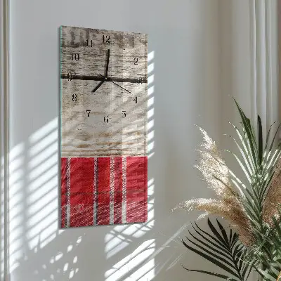 Horloge verticale en verre Tableau