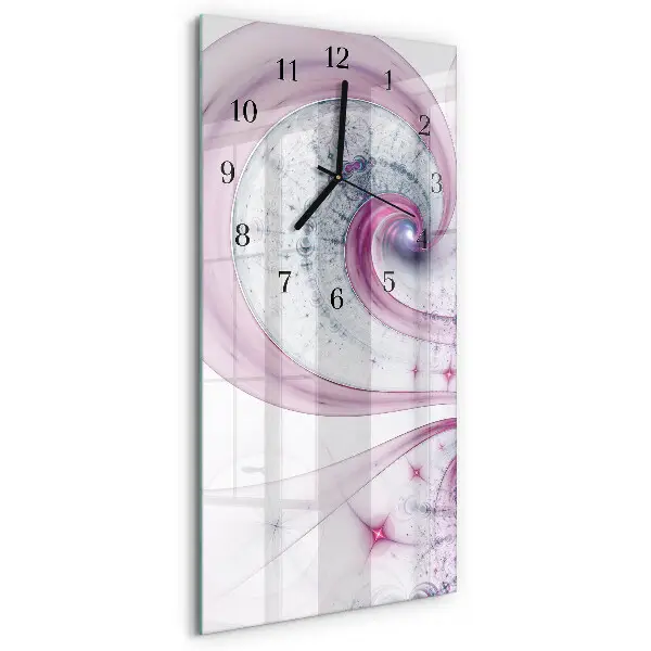 Horloge verticale en verre Vortex