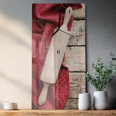 Horloge verticale en verre Rouleau