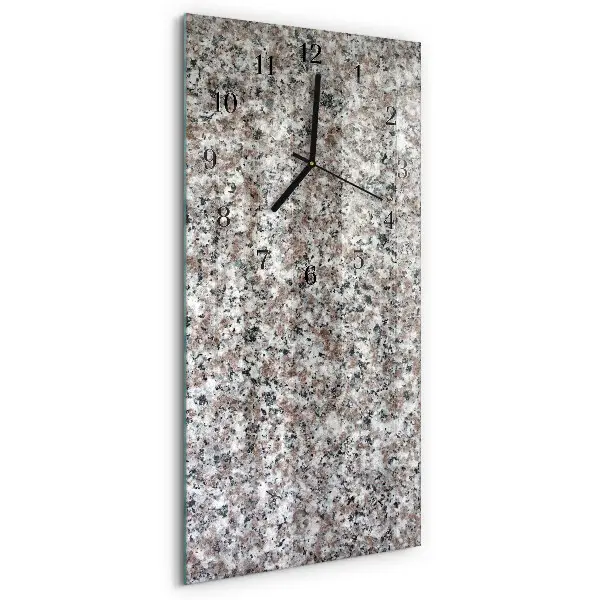 Horloge verticale en verre Graphite