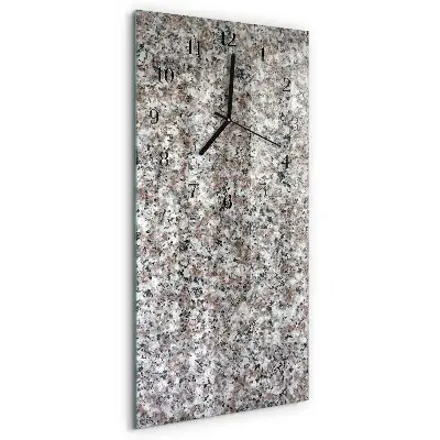 Horloge verticale en verre Graphite