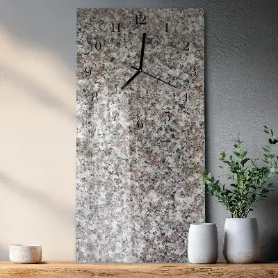 Horloge verticale en verre Graphite