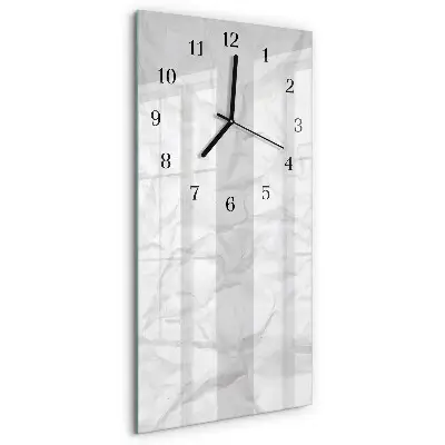Horloge verticale en verre Papier